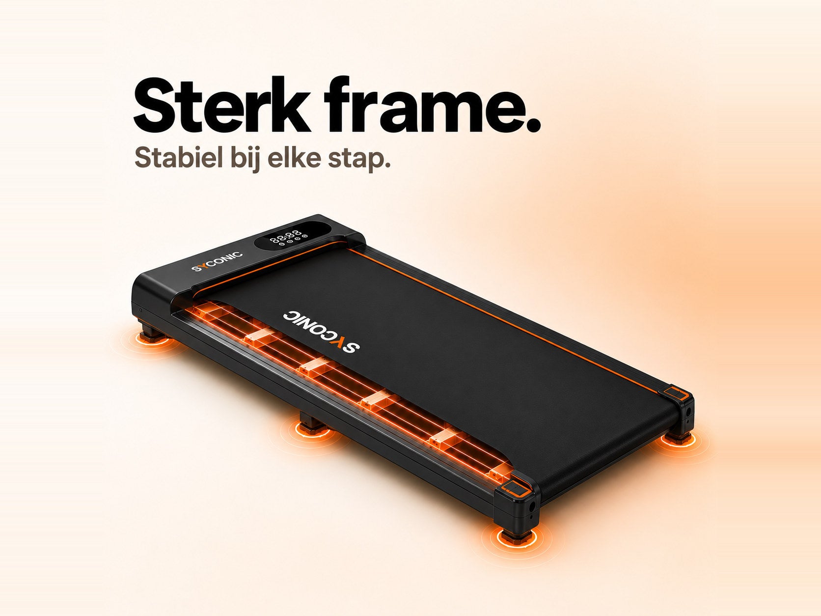 Sterk frame, stabiel bij elke stap
